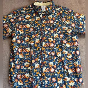 DISNEY Avengers all-over button down